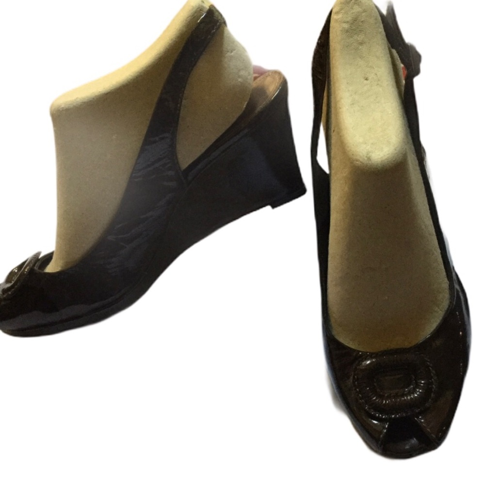 Clarks Wedge Heel Peep Toe
